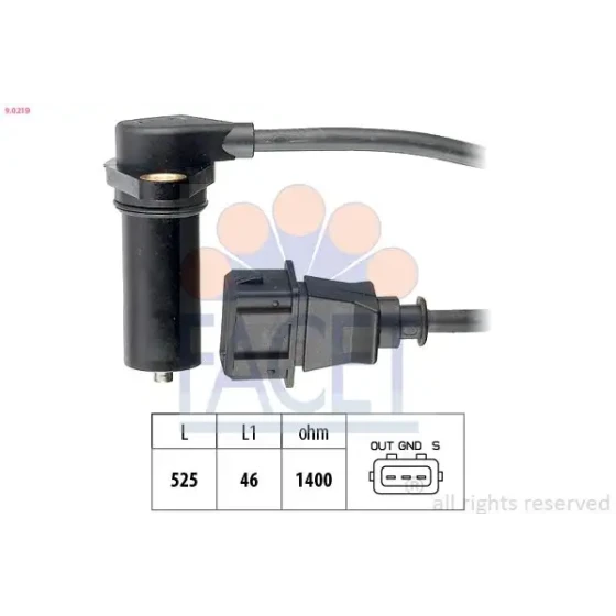 Facet Krank Sensörü – 9.0219 / OEM 038907319 ürün görseli