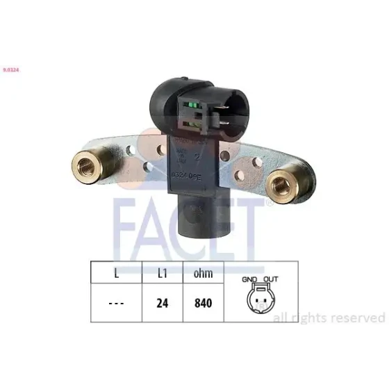Facet Krank Sensörü – 9.0324 / OEM 7700300992 ürün görseli