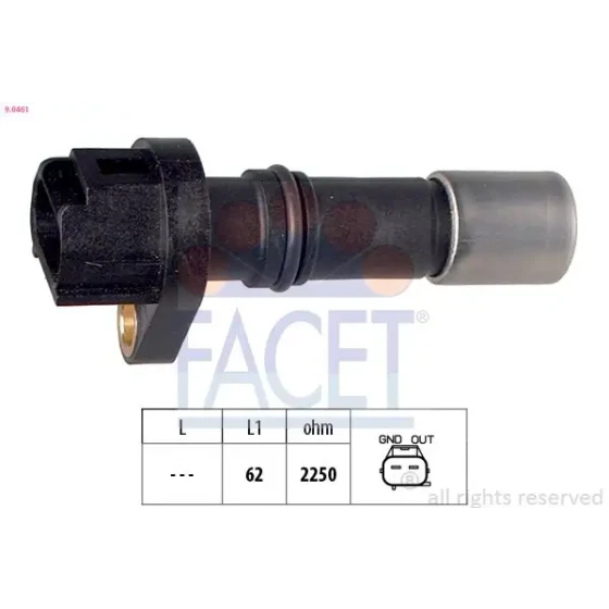 Facet Krank Sensörü – 9.0461 / OEM 9091905062 ürün görseli