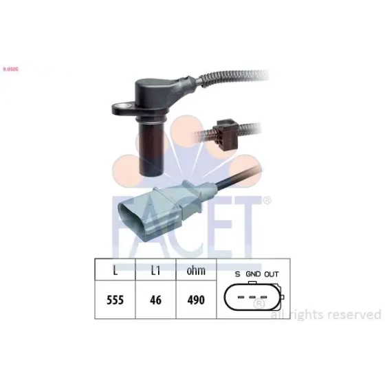 Facet Krank Sensörü – 9.0505 / OEM 038957147E ürün görseli