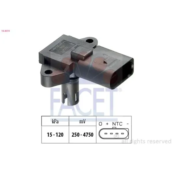 Facet Map Sensörü – 10.3074 / OEM 03D906051A