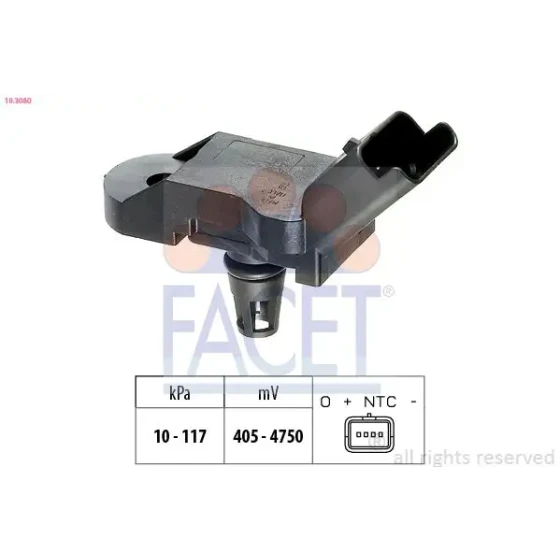Facet Map Sensörü – 10.3080 / OEM 1920AJ ürün görseli