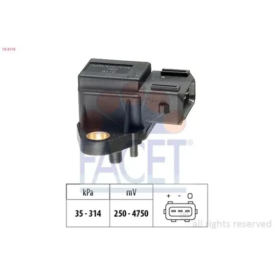 Facet Map Sensörü – 10.3116 / OEM 138220 ürün görseli