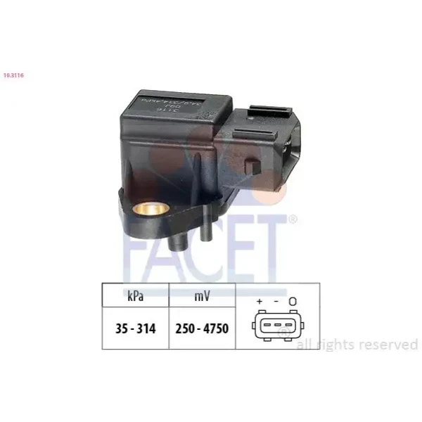Facet Map Sensörü – 10.3116 / OEM 138220