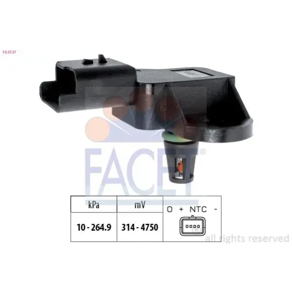 Facet Map Sensörü – 10.3137 / OEM 1922R6