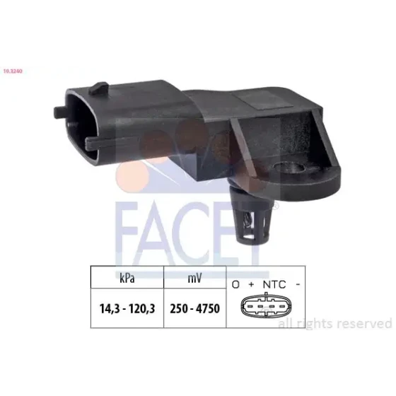 Facet Map Sensörü – 10.3240 / OEM 96810880 ürün görseli