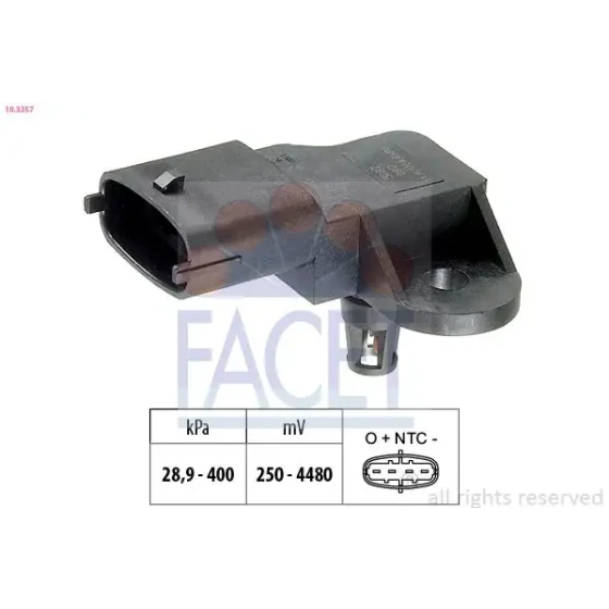 Facet Map Sensörü – 10.3357 / OEM 31405341 ürün görseli
