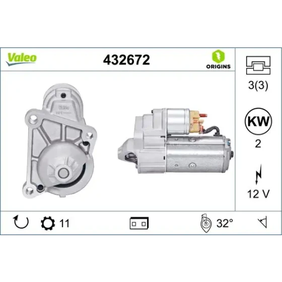 Valeo Marş Motoru – 432672 ürün görseli