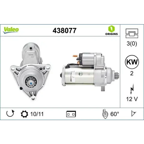 Valeo Marş Motoru – 438077 ürün görseli