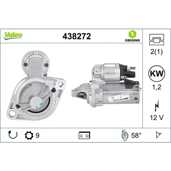 Valeo Marş Motoru – 438272 ürün görseli