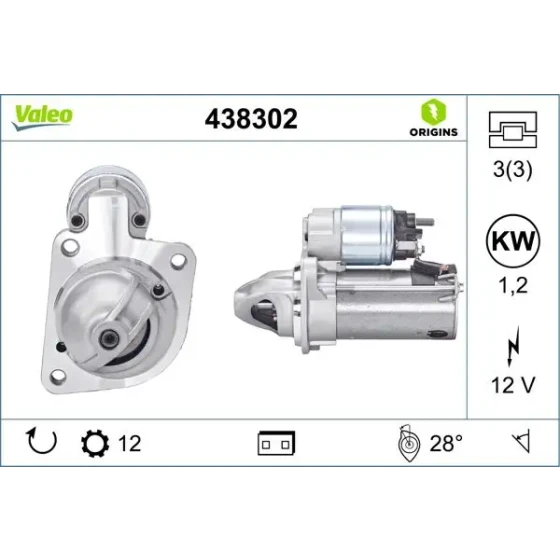 Valeo Marş Motoru – 438302 ürün görseli