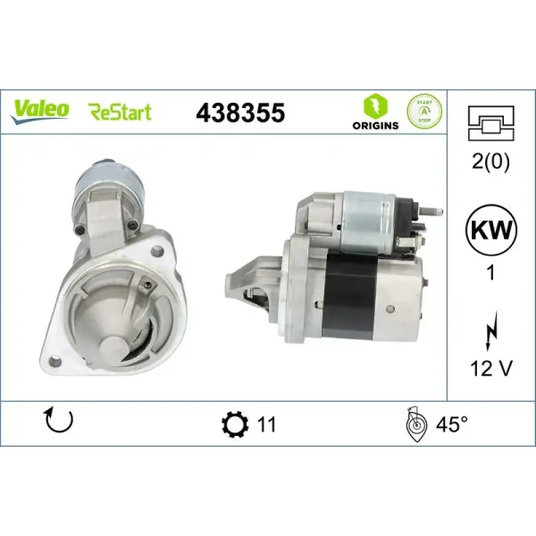 Valeo Marş Motoru – 438355 / OEM GN1511000EA