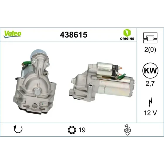 Valeo Marş Motoru – 438615 ürün görseli