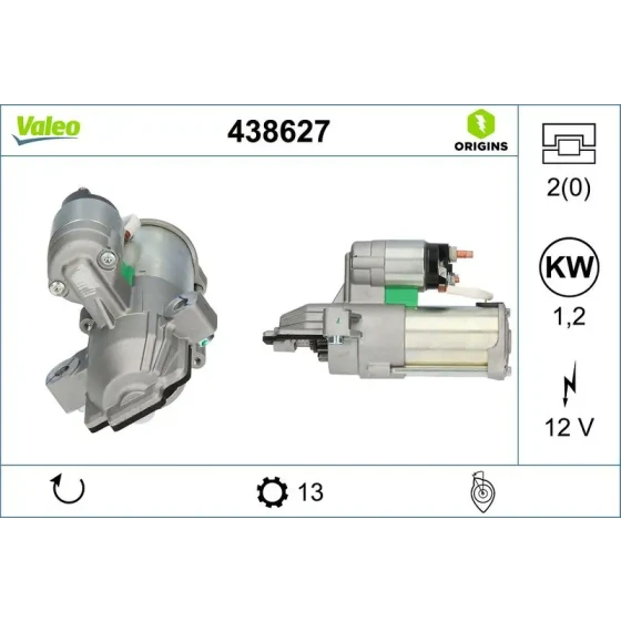 Valeo Marş Motoru – 438627 / OEM JX6T11000DA ürün görseli