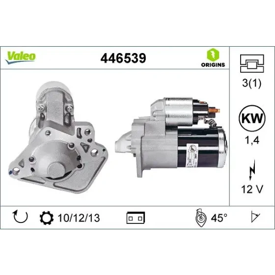 Valeo Marş Motoru – 446539 ürün görseli