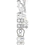 Victor Reinz Motor Takım Conta (alt Ve Üst) – 01-52995-01 / OEM 10105AA070