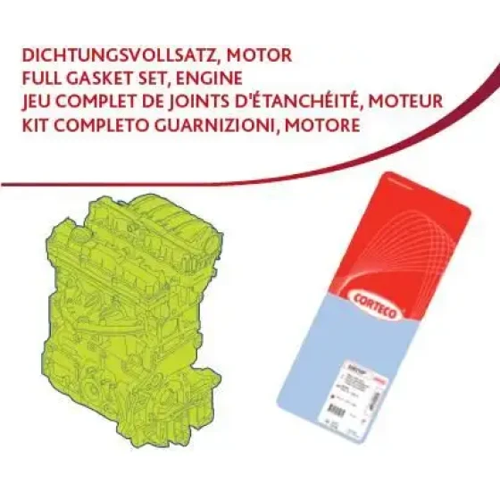 Corteco Motor Takım Conta (alt Ve Üst) – 83403809 / OEM 2091003A00 ürün görseli