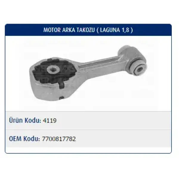 Master Motor Takozu (Arka) – M4119 / OEM 7700817782
