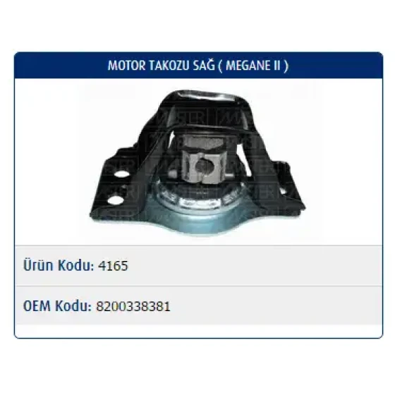 Master Motor Takozu (Sağ) – M4165 / OEM 8200338381 ürün görseli