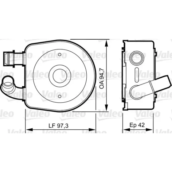Valeo Motor Yağ Soğutucu – 818888 / OEM 227556 ürün görseli