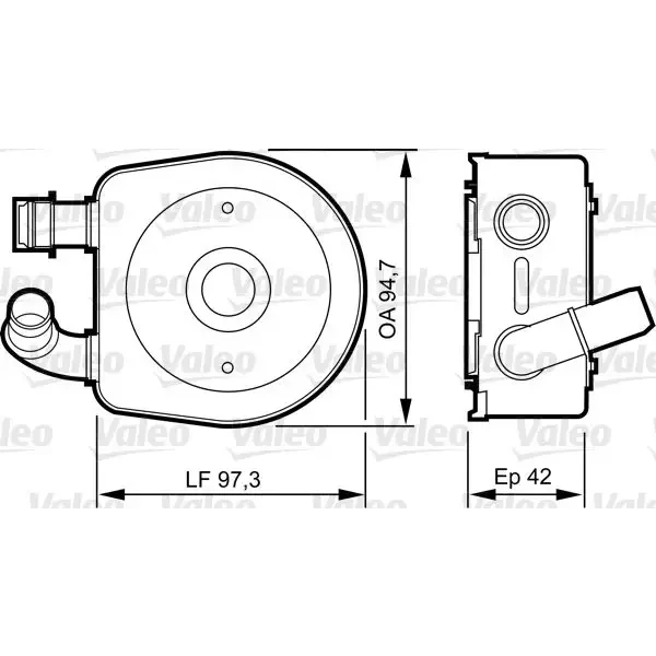 Valeo Motor Yağ Soğutucu – 818888 / OEM 227556