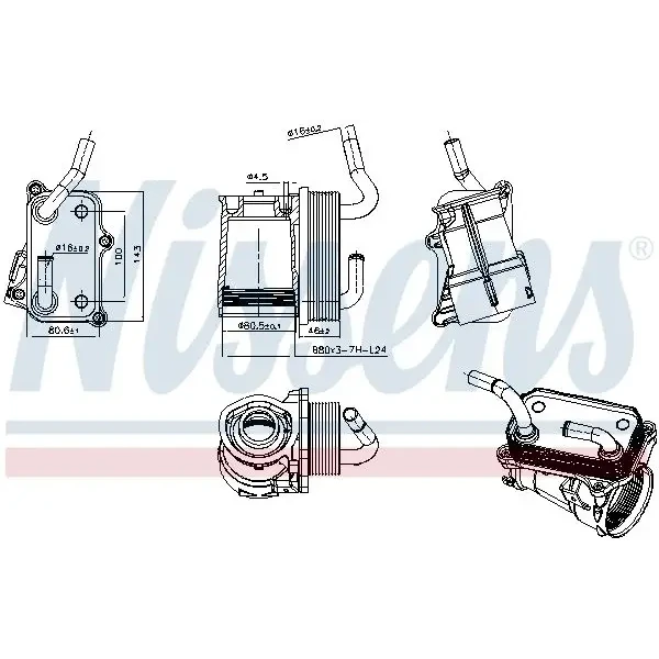 Nissens Motor Yağ Soğutucu – 91317 / OEM A1121800065