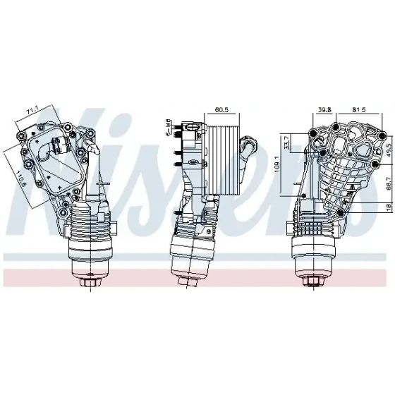 Nissens Motor Yağ Soğutucu – 91399 / OEM 11428661958 ürün görseli