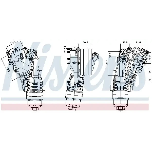 Nissens Motor Yağ Soğutucu – 91399 / OEM 11428661958