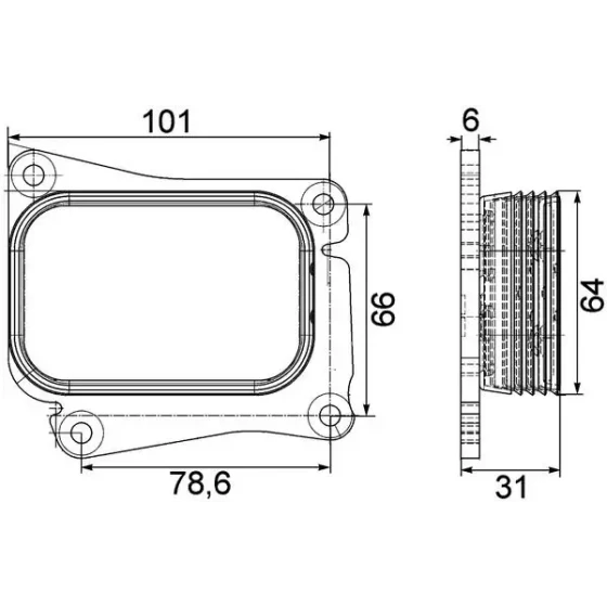 Mahle Motor Yağ Soğutucu – CLC111000S / OEM A2711880101 ürün görseli