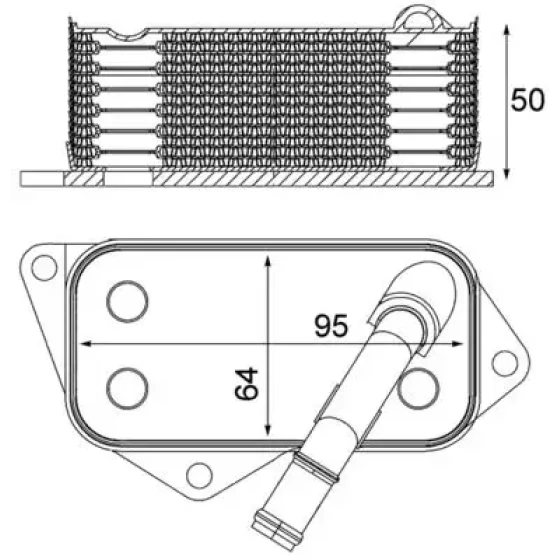 Mahle Motor Yağ Soğutucu – CLC12001S / OEM 11427525333 ürün görseli