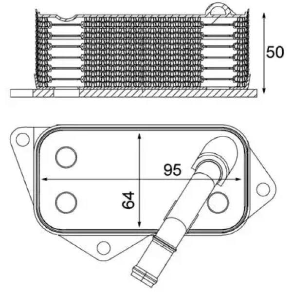 Mahle Motor Yağ Soğutucu – CLC12001S / OEM 11427525333