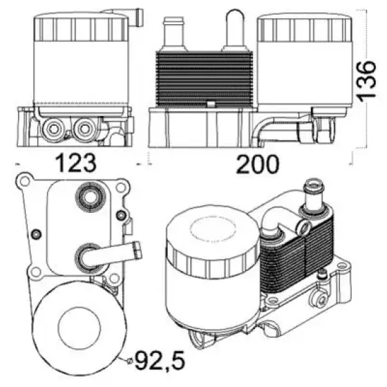 Mahle Motor Yağ Soğutucu – CLC191000S ürün görseli
