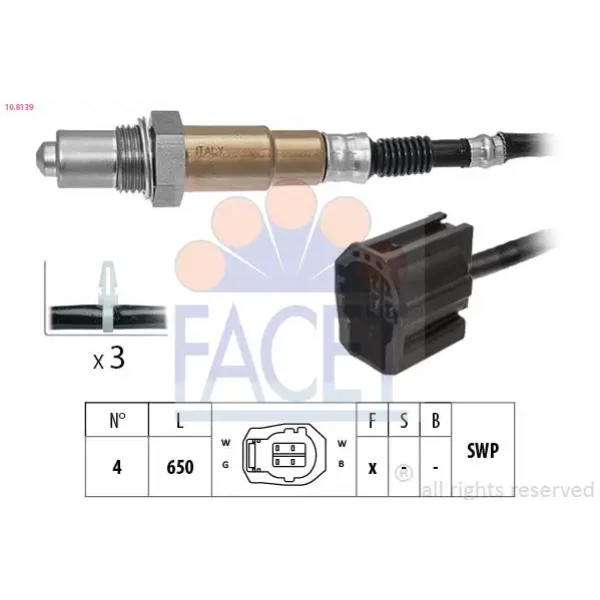 Facet Oksijen Sensörü – 10.8139 / OEM Z60118861B