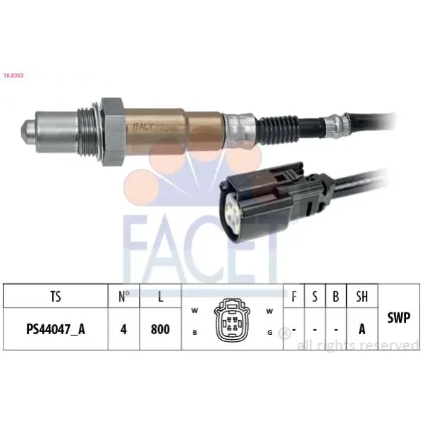 Facet Oksijen Sensörü – 10.8363