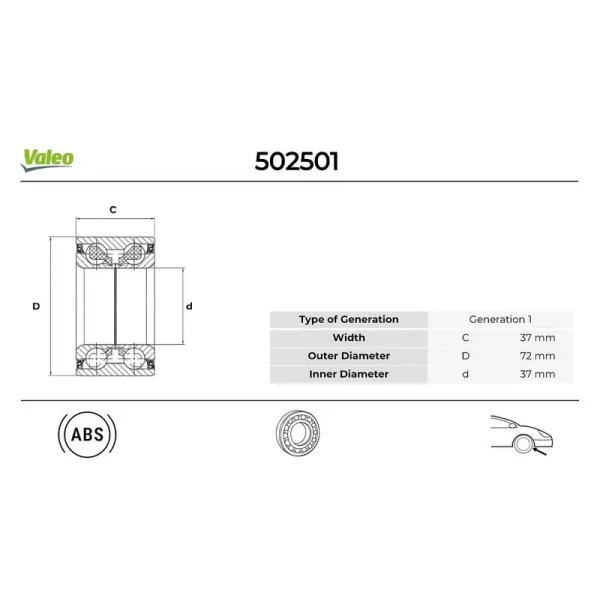 Valeo Ön Aks Rulmanı – 502501