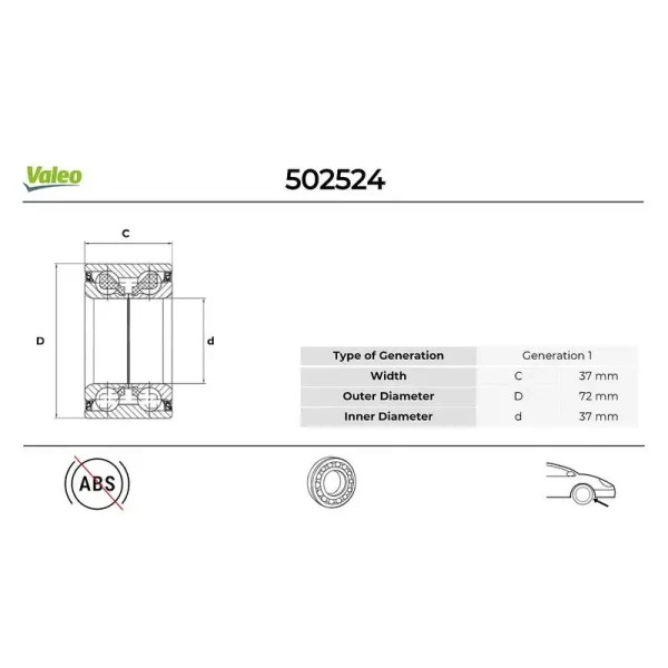 Valeo Ön Aks Rulmanı – 502524