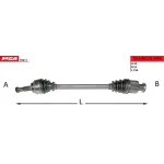 MGA Ön Aks (Sağ) – 70211 / OEM 8200626032