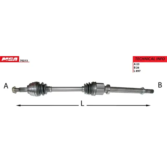 MGA Ön Aks (Sağ) – 70213 / OEM 8200618111 ürün görseli