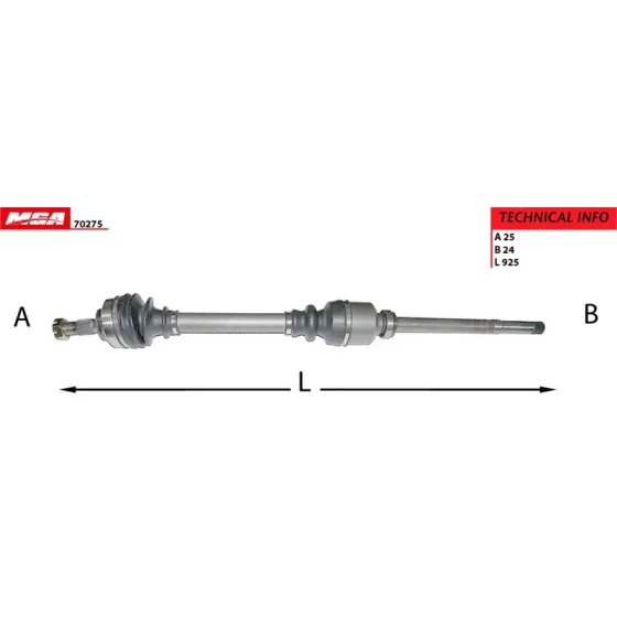 MGA Ön Aks (Sağ) – 70275 / OEM 3273LP ürün görseli