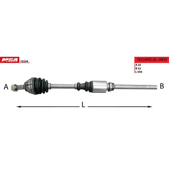 MGA Ön Aks (Sağ) – 70294 / OEM 32730X ürün görseli