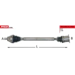 MGA Ön Aks (Sağ) – 70380 / OEM 1K0407272QE