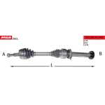 MGA Ön Aks (Sağ) – 70415 / OEM 7H0407272BL