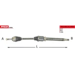 MGA Ön Aks (Sağ) – 70468 / OEM 2T143B436AH