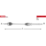 MGA Ön Aks (Sağ) – 70634 / OEM 391000926R