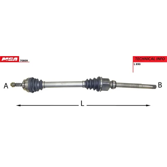 MGA Ön Aks (Sağ) – 70809 / OEM 9671573280 ürün görseli