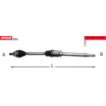 MGA Ön Aks (Sağ) – 70954 / OEM 3M513B436MH