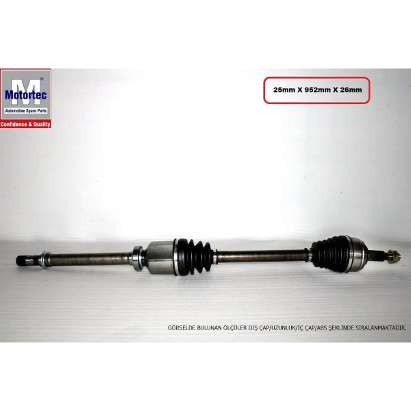 Motortec Ön Aks (Sağ) – RNT0609 / OEM 8200930507