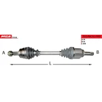 MGA Ön Aks (Sol) – 70126 / OEM 51808106