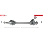 MGA Ön Aks (Sol) – 70212 / OEM 8200622834