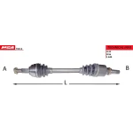 MGA Ön Aks (Sol) – 70214 / OEM 8200618501